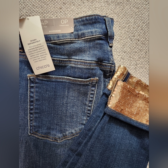 - - Chicos NWT Boyfriend ankle jeans - Picture 5 of 10